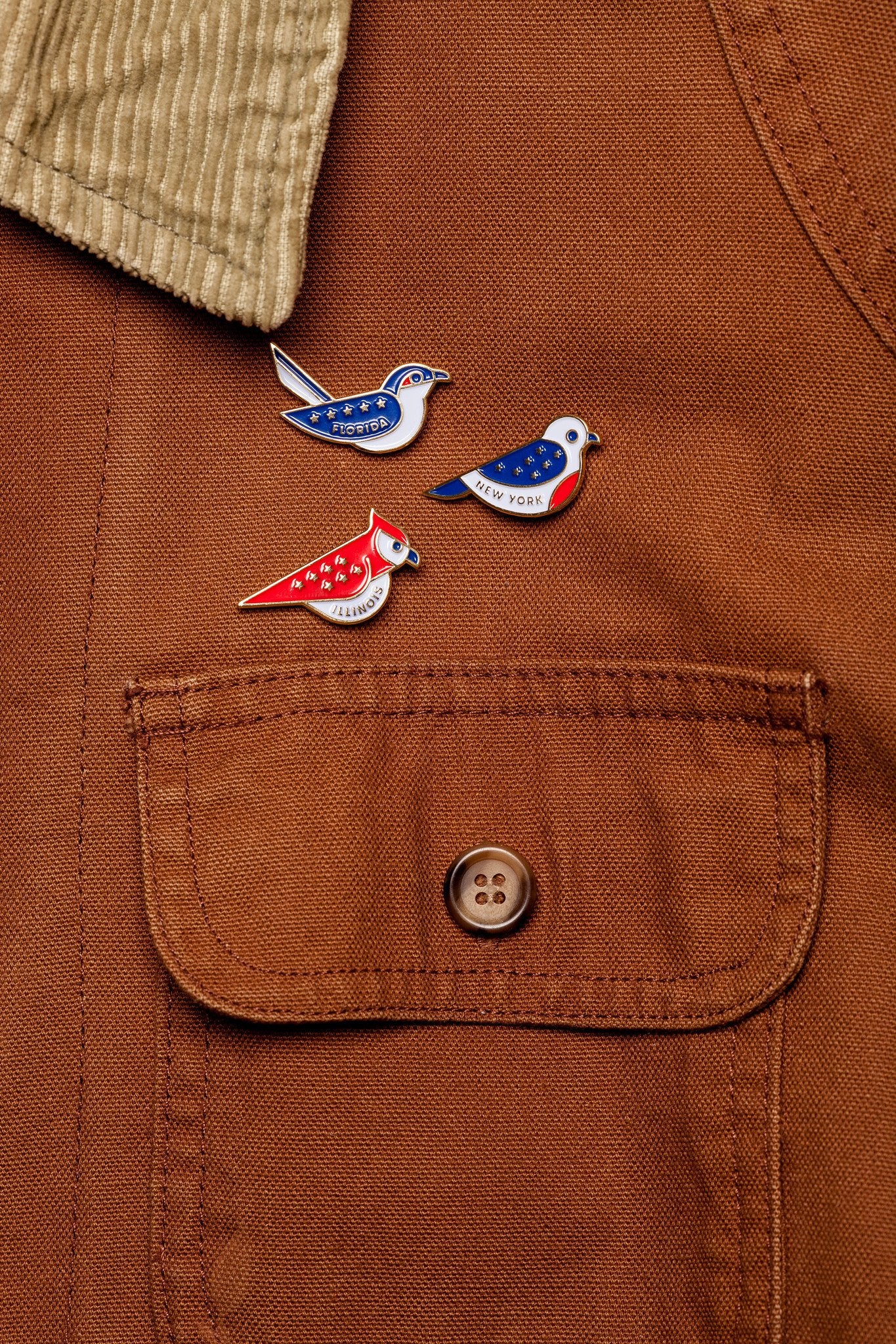 State Bird Pin, New York