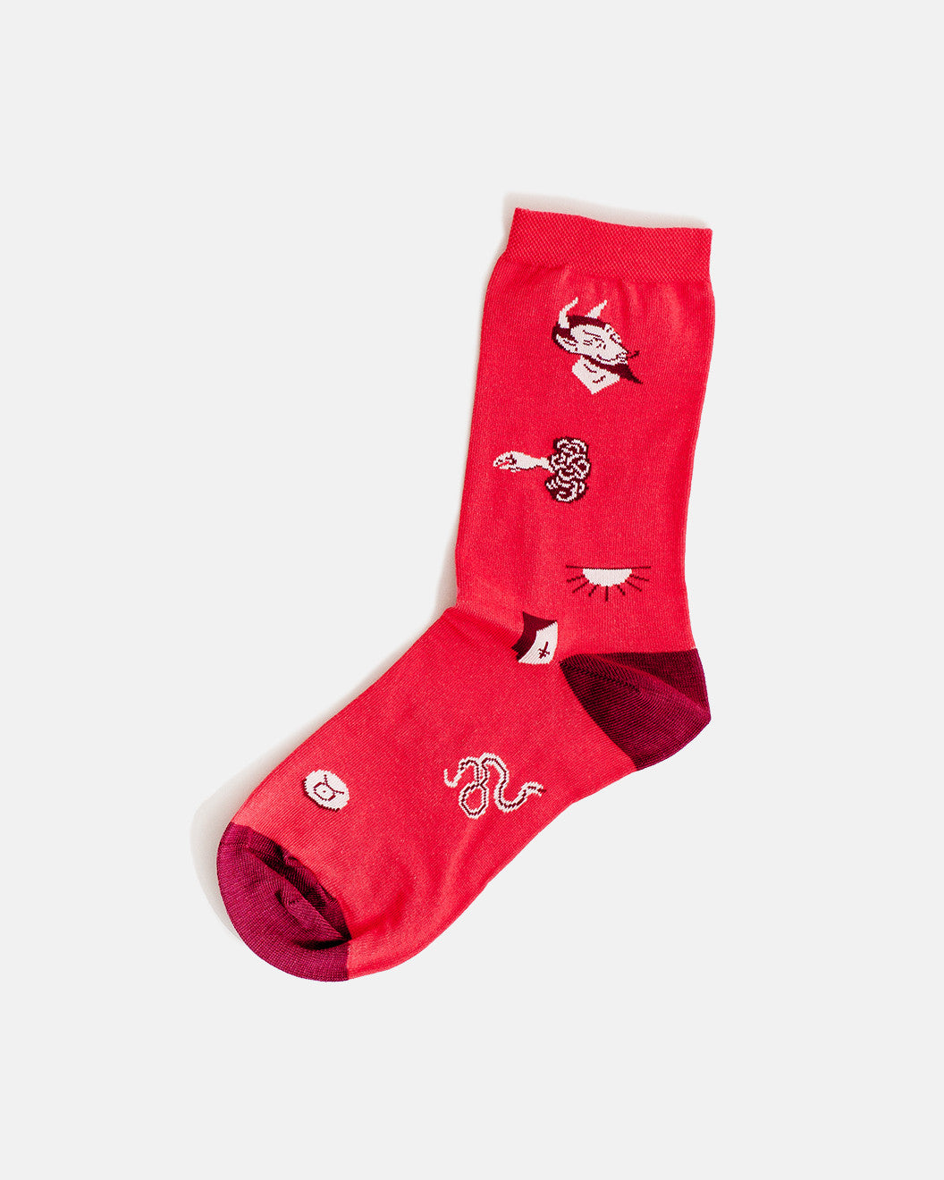 Red Occult Sock